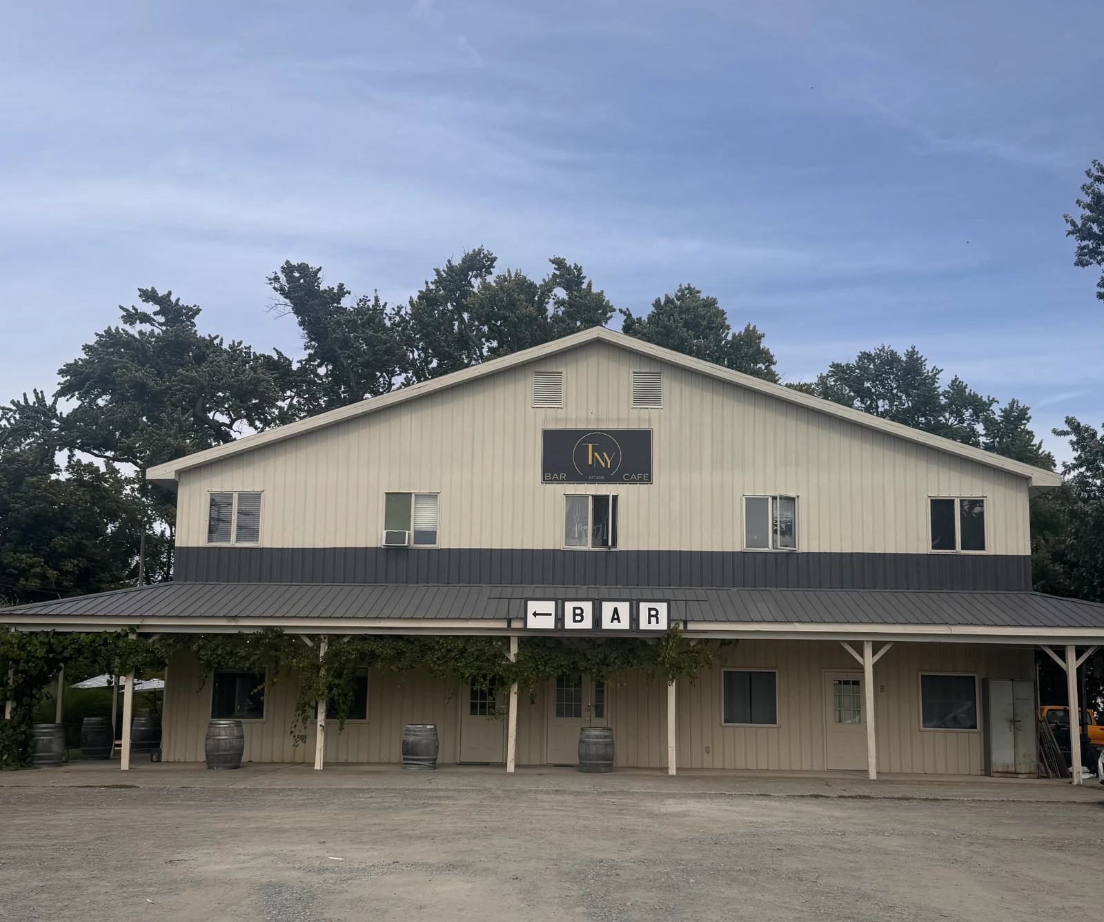 The Tousey NY bar and cafe building on Route 9